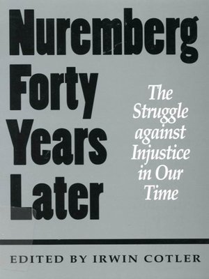 cover image of Nuremberg Forty Years Later